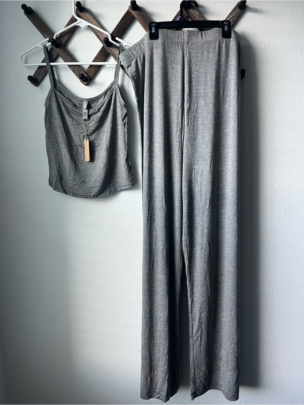 NWT Skims Tank and Bottom Set- Heather Gray XL